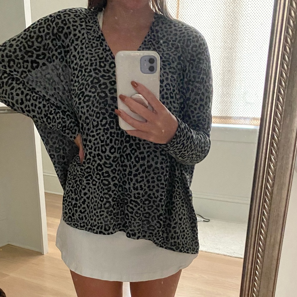Show Me Your MuMu long sleeve shirt-cheetah